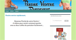 Desktop Screenshot of perdre-ventre-rapidement.com